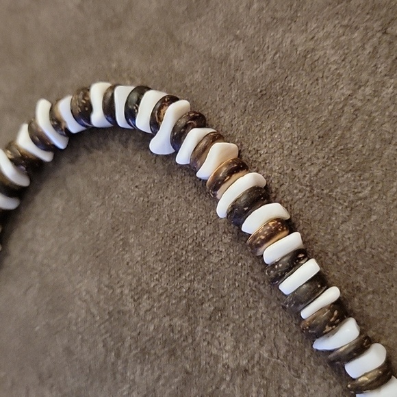 Vtg Puka and Coconut Shell Surfer Mermaidcore Choker Necklace - Picture 6 of 7